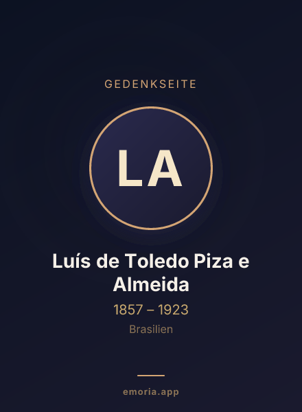 Gedenkportrait von Luís de Toledo Piza e Almeida