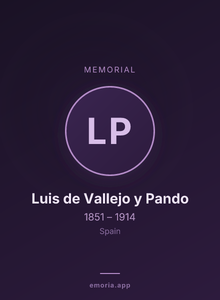 Memorial portrait of Luis de Vallejo y Pando