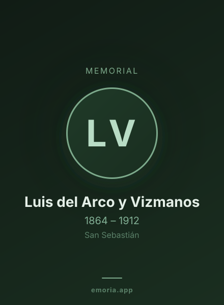 Memorial portrait of Luis del Arco y Vizmanos