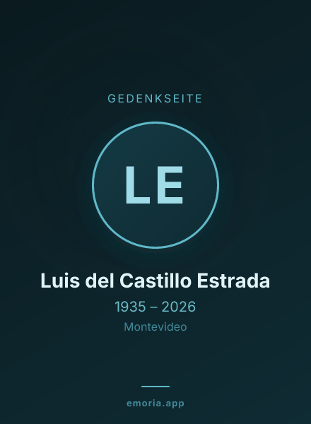 Gedenkportrait von Luis del Castillo Estrada