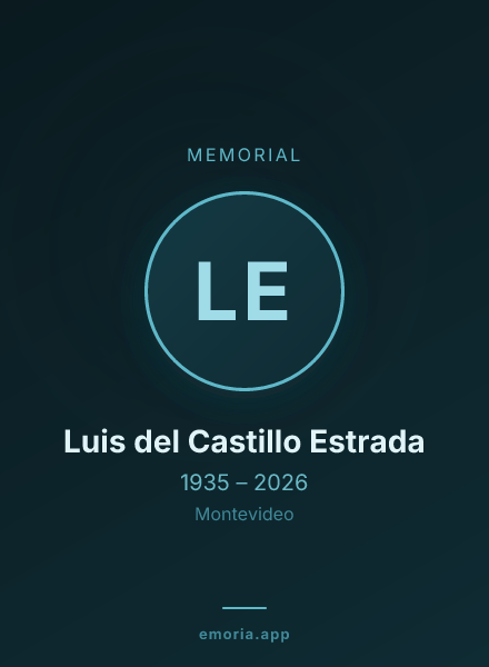 Memorial portrait of Luis del Castillo Estrada