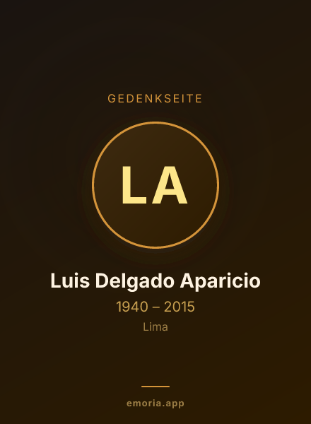 Gedenkportrait von Luis Delgado Aparicio