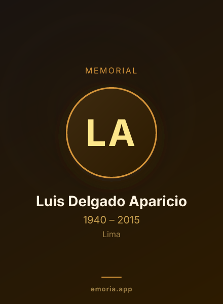 Memorial portrait of Luis Delgado Aparicio