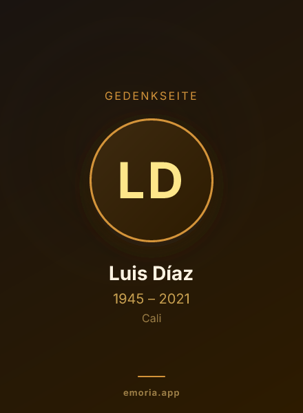 Gedenkportrait von Luis Díaz