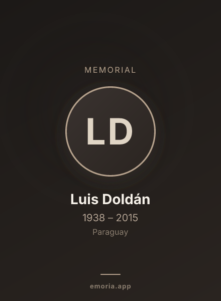 Memorial portrait of Luis Doldán