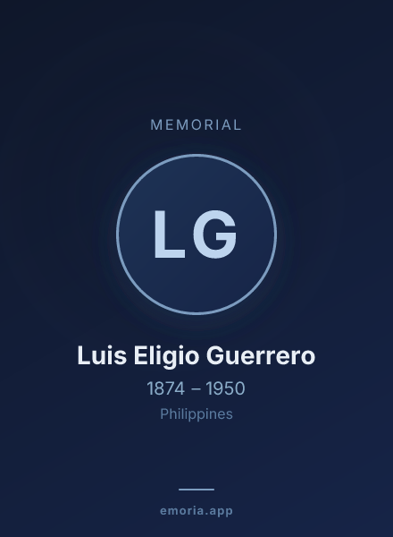 Memorial portrait of Luis Eligio Guerrero