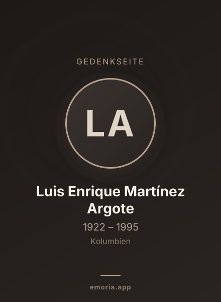 Gedenkportrait von Luis Enrique Martínez Argote