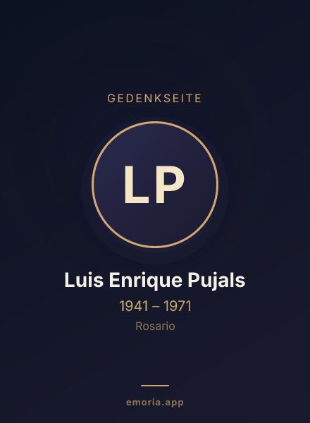 Gedenkportrait von Luis Enrique Pujals