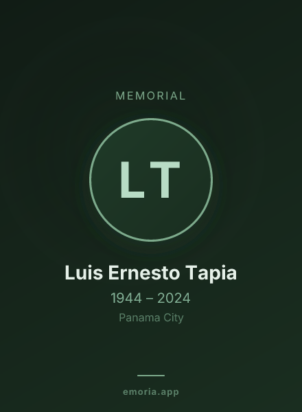 Memorial portrait of Luis Ernesto Tapia