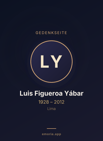 Gedenkportrait von Luis Figueroa Yábar