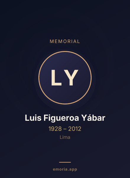 Memorial portrait of Luis Figueroa Yábar