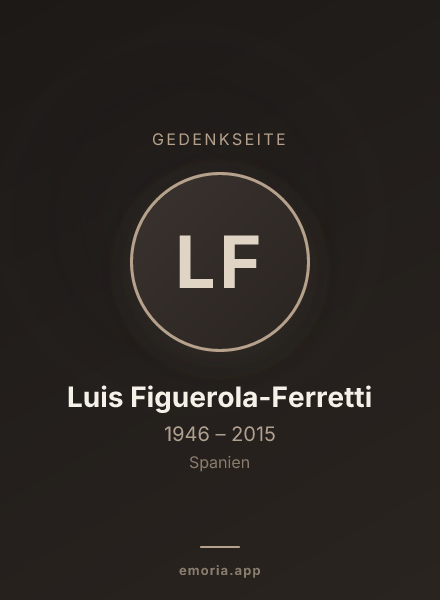Gedenkportrait von Luis Figuerola-Ferretti