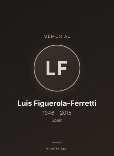 Memorial portrait of Luis Figuerola-Ferretti