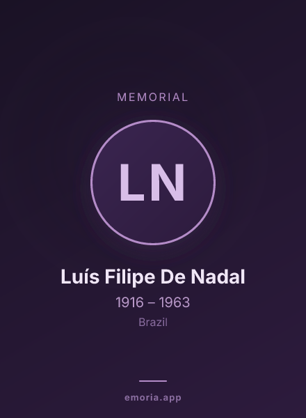 Memorial portrait of Luís Filipe De Nadal