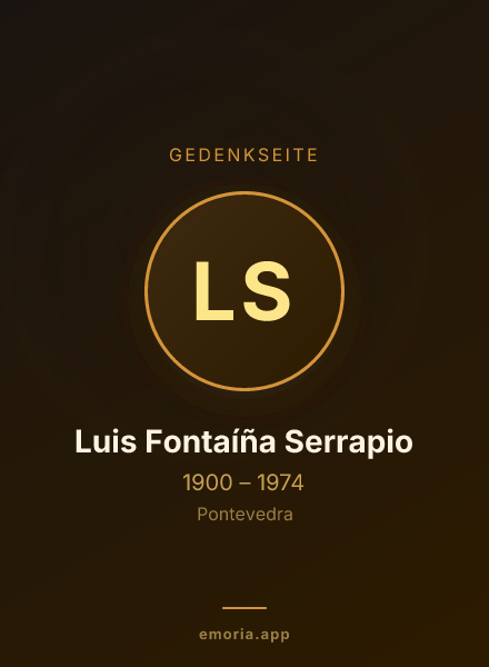 Gedenkportrait von Luis Fontaíña Serrapio