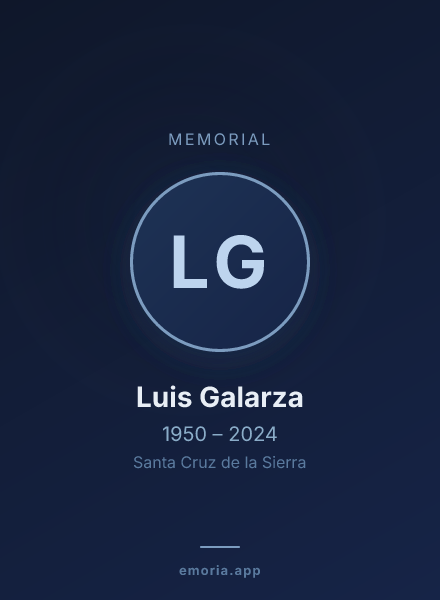 Memorial portrait of Luis Galarza