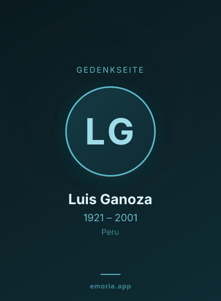 Gedenkportrait von Luis Ganoza