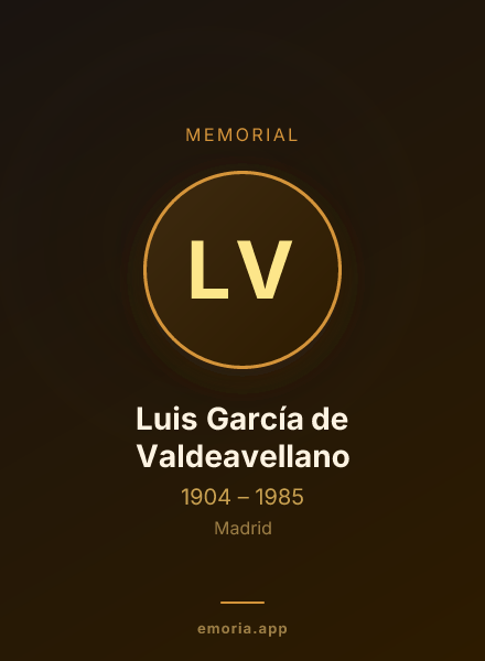 Memorial portrait of Luis García de Valdeavellano