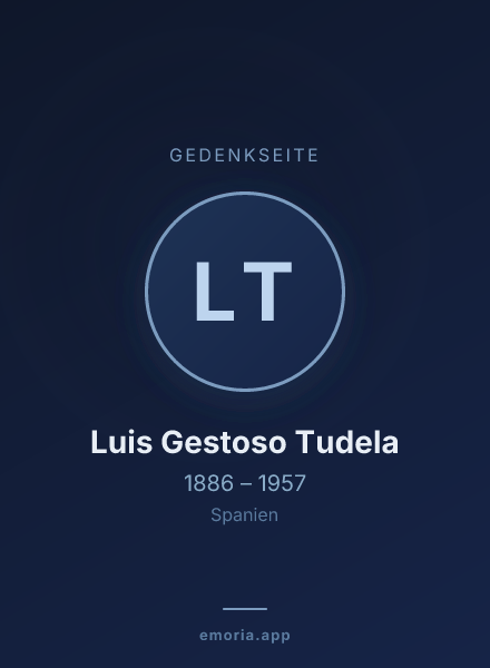 Gedenkportrait von Luis Gestoso Tudela