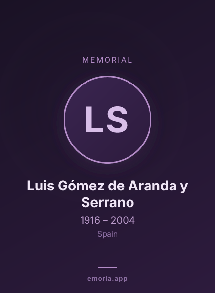 Memorial portrait of Luis Gómez de Aranda y Serrano