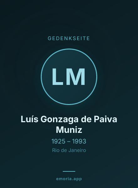Gedenkportrait von Luís Gonzaga de Paiva Muniz
