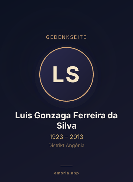 Gedenkportrait von Luís Gonzaga Ferreira da Silva