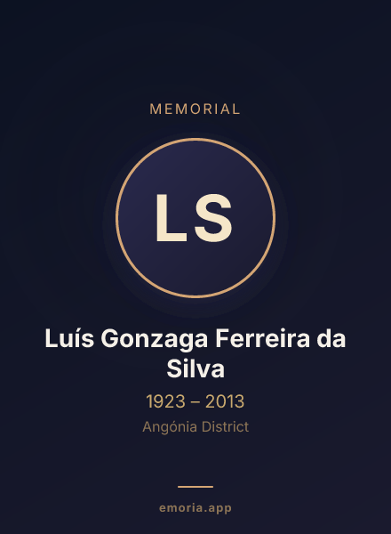 Memorial portrait of Luís Gonzaga Ferreira da Silva