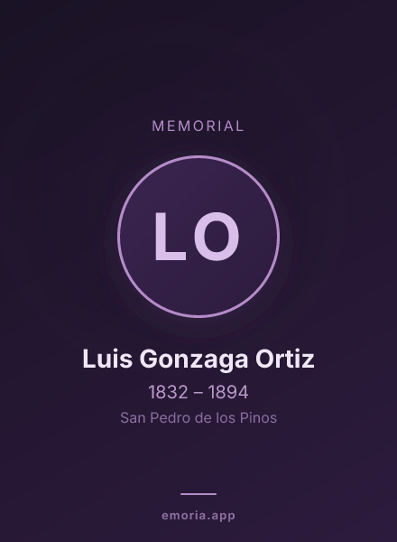 Memorial portrait of Luis Gonzaga Ortiz