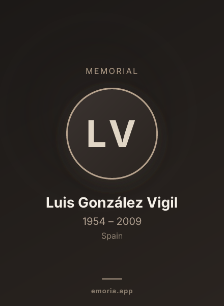 Memorial portrait of Luis González Vigil