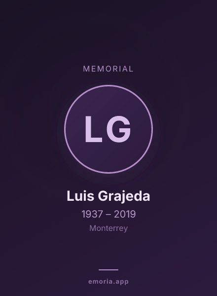 Memorial portrait of Luis Grajeda