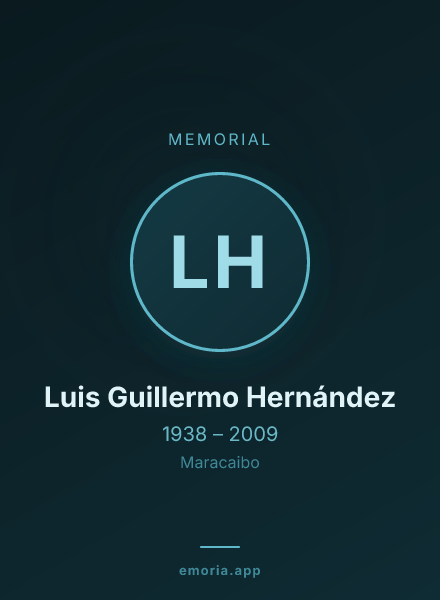 Memorial portrait of Luis Guillermo Hernández
