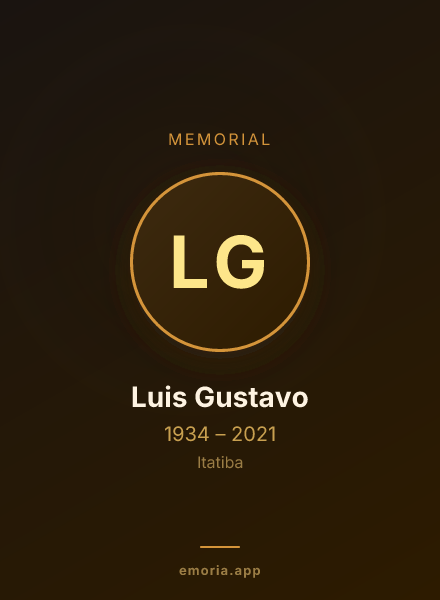 Memorial portrait of Luis Gustavo