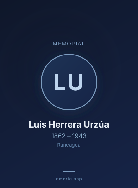 Memorial portrait of Luis Herrera Urzúa