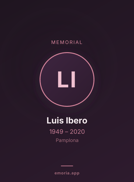 Memorial portrait of Luis Ibero