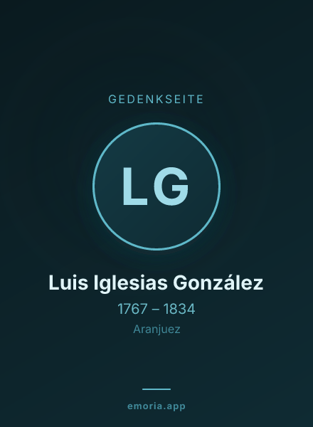 Gedenkportrait von Luis Iglesias González