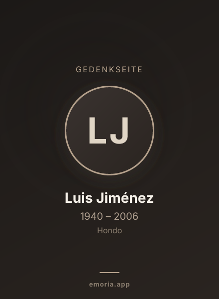Gedenkportrait von Luis Jiménez
