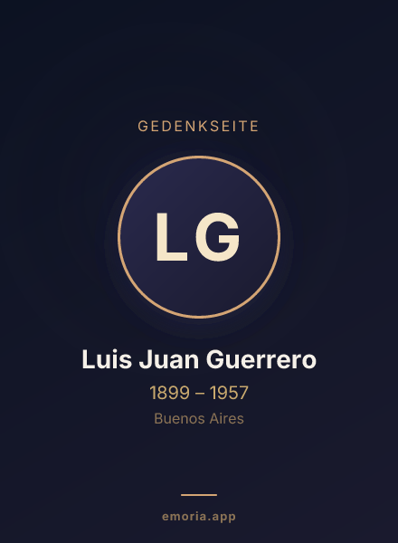 Gedenkportrait von Luis Juan Guerrero