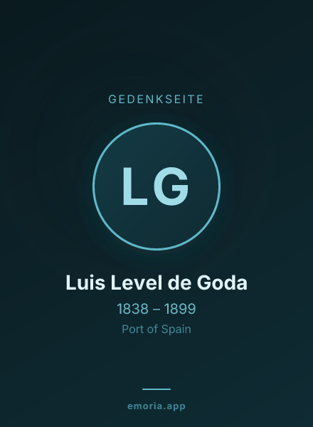 Gedenkportrait von Luis Level de Goda