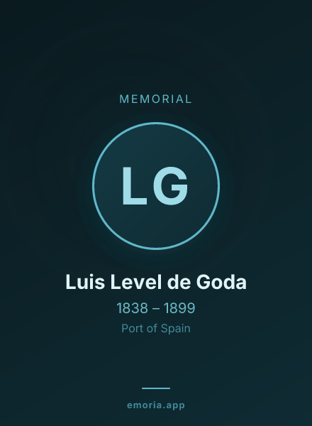 Memorial portrait of Luis Level de Goda