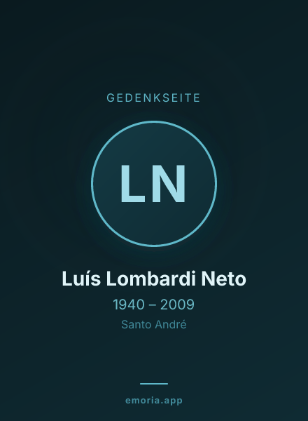 Gedenkportrait von Luís Lombardi Neto