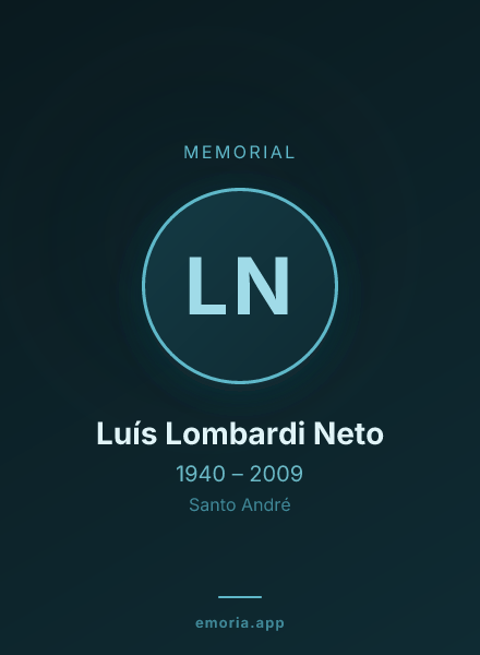 Memorial portrait of Luís Lombardi Neto