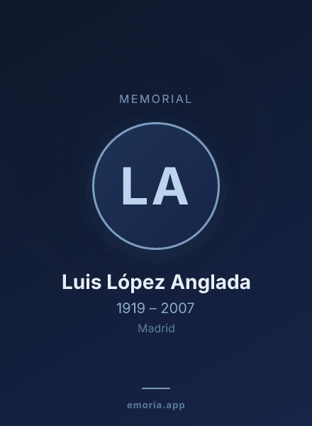 Memorial portrait of Luis López Anglada