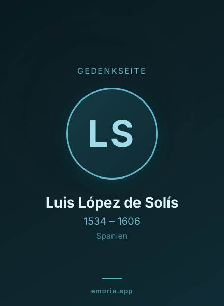 Gedenkportrait von Luis López de Solís