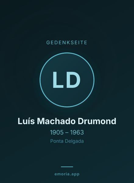Gedenkportrait von Luís Machado Drumond