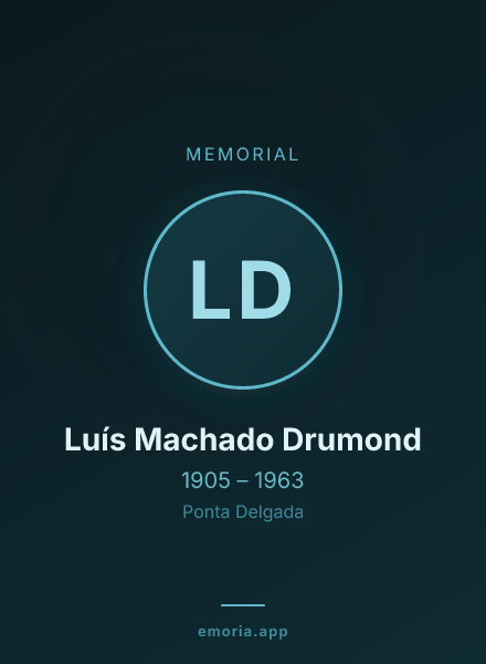 Memorial portrait of Luís Machado Drumond