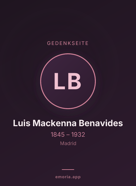 Gedenkportrait von Luis Mackenna Benavides