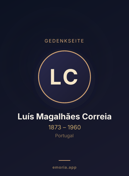 Gedenkportrait von Luís Magalhães Correia