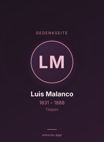 Gedenkportrait von Luis Malanco