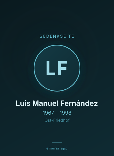 Gedenkportrait von Luis Manuel Fernández