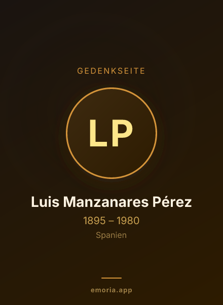 Gedenkportrait von Luis Manzanares Pérez